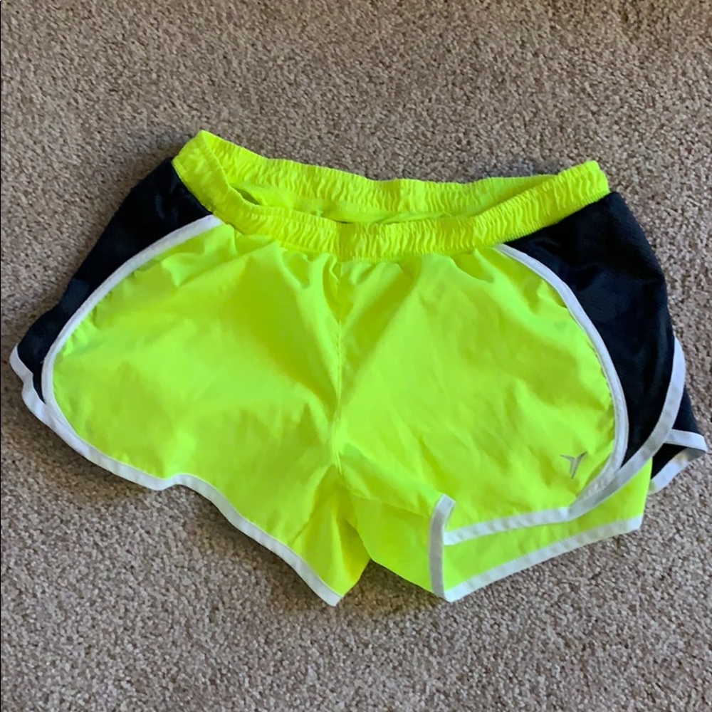 Small Neon Lime Green Workout Shorts